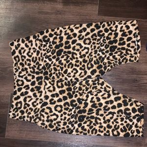 Cheetah long biker shorts